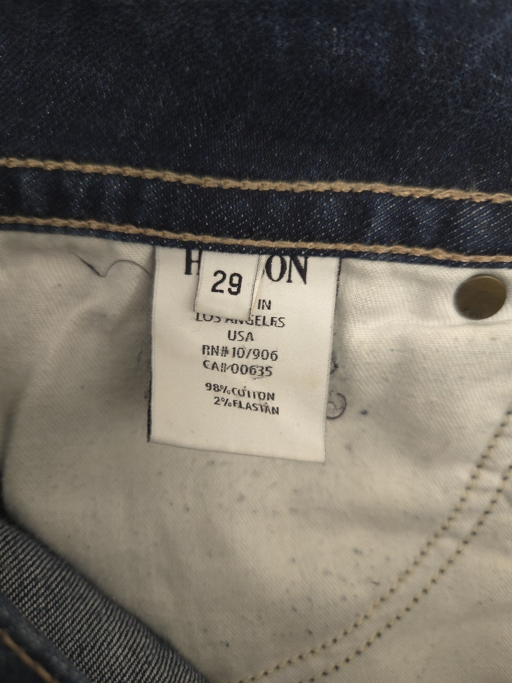 Hudson Jeans Made In USA Flap Pocket Dark Flare Stretch Jeans Size 29 - Picture 6 of 10